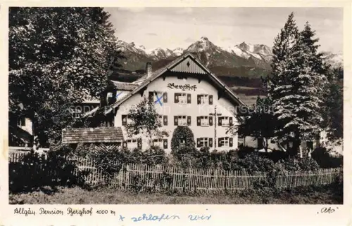 AK / Ansichtskarte Niederhoefen Nesselwang Bayern Allgaeu Pension Berghof