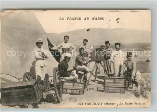 AK / Ansichtskarte Taourirt-Amram Michelet Maroc Camp Militaria Poste Optique (Etat)