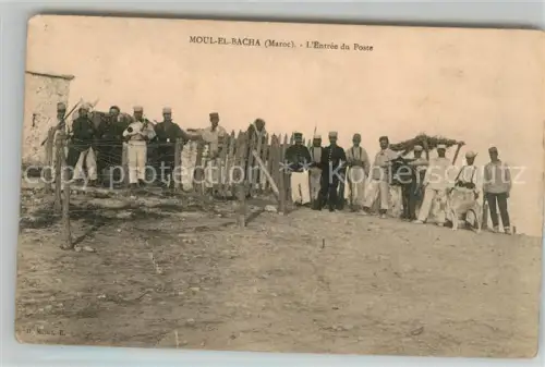 AK / Ansichtskarte Moul-El-Bacha Maroc Camp Militaire Legion Etranger Fremdenlegion