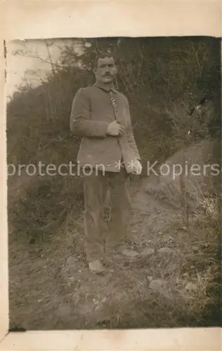 AK / Ansichtskarte WK1 Militaria Deutschland Soldat Foto Portrait Landwehr