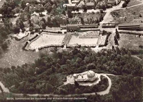 AK / Ansichtskarte BERLIN Sommerbad am Insulaner und Wilhelm Foerster Sternwarte Fliegeraufnahme