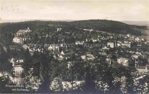 AK / Ansichtskarte Friedrichroda Thueringen Fliegeraufnahme mit Kurhaus