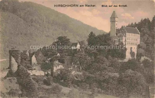 AK / Ansichtskarte Hirschhorn Neckar Hessen Schloss Panorama