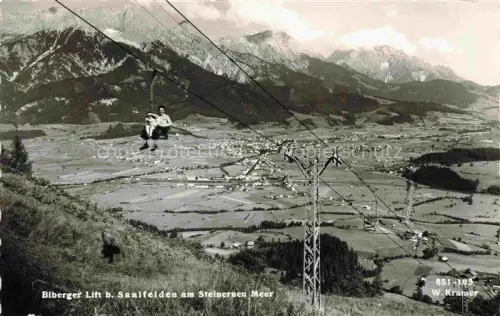AK / Ansichtskarte Saalfelden Steinernes Meer Pinzgau-Pongau AT Biberger Lift