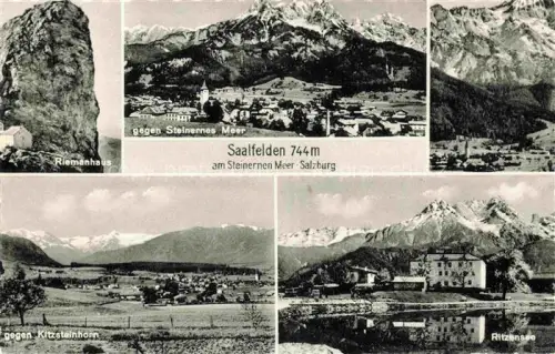 AK / Ansichtskarte Saalfelden Steinernes Meer Pinzgau-Pongau AT Riemanhaus Steinernes Meer Kitzsteinhorn Ritzensee