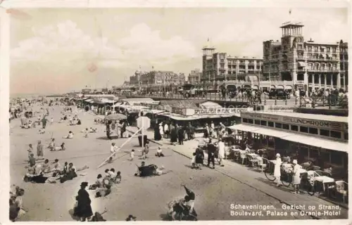 AK / Ansichtskarte SCHEVENINGEN Den Haag Zuid-Holland NL Boulevard Palace en Oranje Hotel