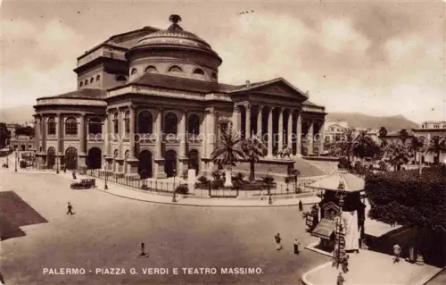AK / Ansichtskarte PALERMO  Sicilia IT Piazza Giuseppe Verdi e Teatro Massimo