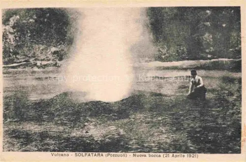 AK / Ansichtskarte Pozzuoli Napoli Campania IT Vulcano Solfatara Nuova bocca 1921