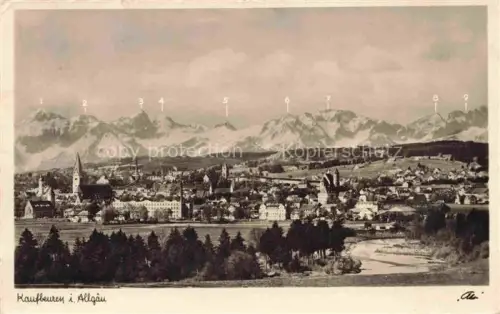 AK / Ansichtskarte Kaufbeuren mit Bergkette Panorama