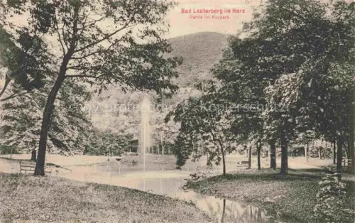 AK / Ansichtskarte Bad Lauterberg Harz Partie im Kurpark