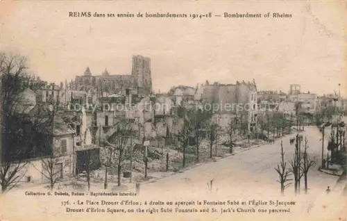 AK / Ansichtskarte REIMS 51 Marne Ruines Grande Guerre Truemmer 1. Weltkrieg
