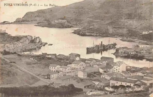 AK / Ansichtskarte PORT-VENDRES CERET 66 Pyrenees-Orientales Vue aérienne de la rade