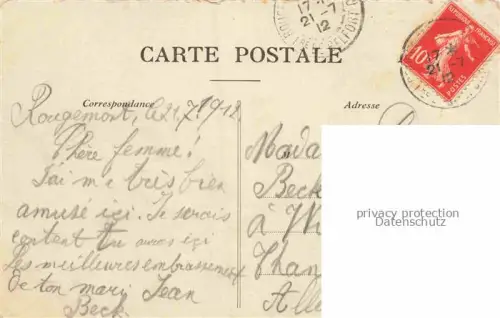 AK / Ansichtskarte Rougemont-le-Chateau 90 Belfort Vue générale Frontière Franco-Allemande