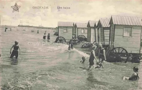 AK / Ansichtskarte OSTENDE Oostende West-Vlaanderen Belgie Les bains