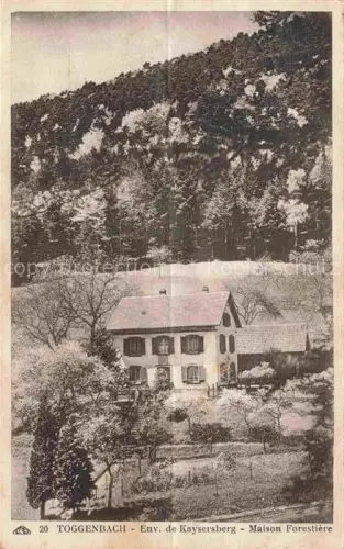 AK / Ansichtskarte Toggenbach Kaysersberg Kaisersberg Alsace 68 Haut Rhin Maison Forestière