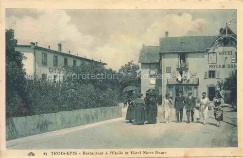 AK / Ansichtskarte Trois-Epis Drei-aehren 68 Haut-Rhin Restaurant à l'Etoile et Hôtel Notre-Dame