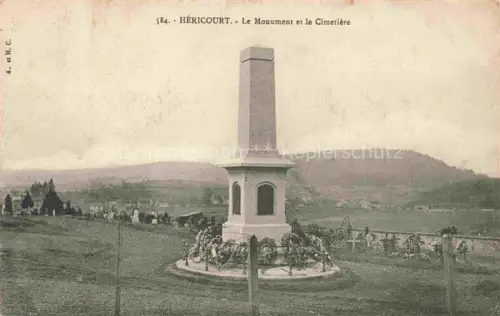 AK / Ansichtskarte Hericourt  Lure 70 Haute-Saone Le Monument et le Cimetière