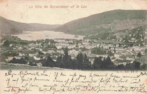 AK / Ansichtskarte Gerardmer Saint-Die 88 Vosges Vue panoramique et le lac