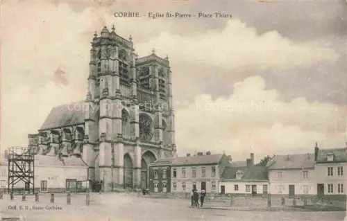 AK / Ansichtskarte Corbie AMIENS 80 Somme Eglise St. Pierre et Place Thiers