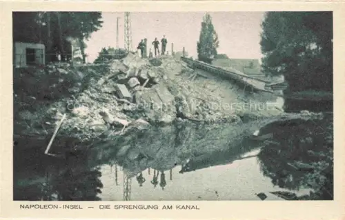 AK / Ansichtskarte MULHOUSE Muehlhausen 68 Alsace Sprengung am Kanal Napoleon-Insel