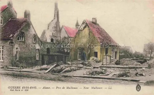 AK / Ansichtskarte MULHOUSE Muehlhausen 68 Alsace Ruines Grande Guerre dans l'Alsace Truemmer 1. Weltkrieg