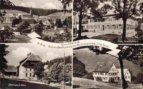 AK / Ansichtskarte Schoenwald Schwarzwald BW DRK Kinderheim Ansicht mit Kirche