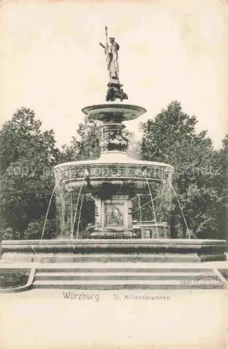 AK / Ansichtskarte WueRZBURG Bayern St Kiliansbrunnen