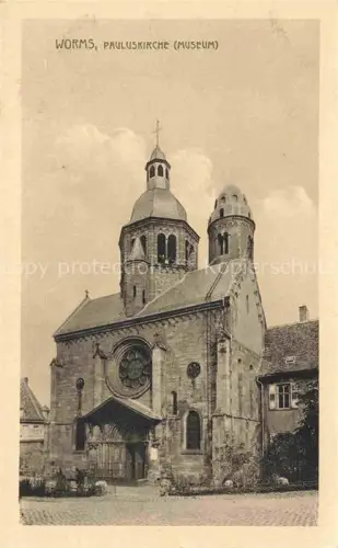 AK / Ansichtskarte WORMS Rhein Pauluskirche