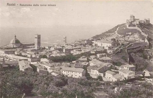 AK / Ansichtskarte Assisi Perugia Umbria IT Panorama della rocca minore
