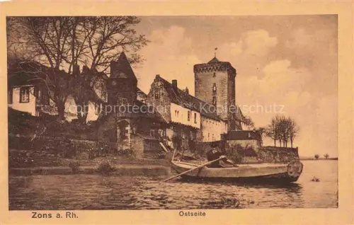 AK / Ansichtskarte Zons Rhein Ostseite