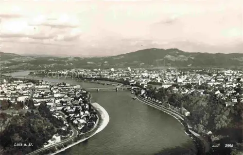 AK / Ansichtskarte LINZ DONAU AT Fliegeraufnahme