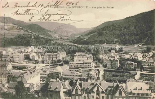 AK / Ansichtskarte La Bourboule-les-Bains 63 Puy-de-Dome Vue prise du Rocher