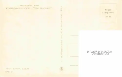 AK / Ansichtskarte Tabarz Bad Tabarz FDGB Erholungsheim Theo Neubauer