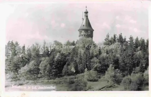 AK / Ansichtskarte Joachimsthal Sankt Jachymov CZ Schlossturm