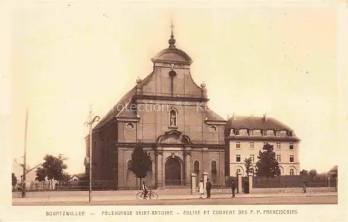 AK / Ansichtskarte Bourtzwiller Burtzweiler Mulhouse Muehlhausen 68 Haut-Rhin Pélerinage Saint-Antoine Eglise et Couvent des P. P. Franciscains