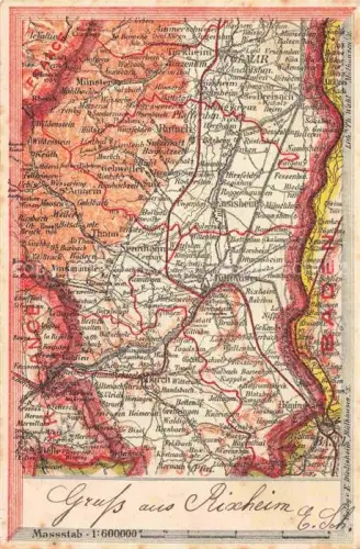 AK / Ansichtskarte MULHOUSE Muehlhausen 68 Alsace und Umgebung Landkarte