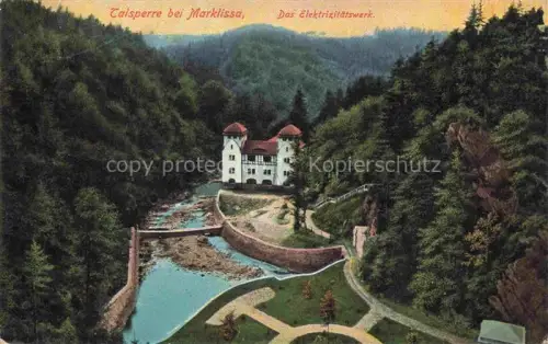 AK / Ansichtskarte Marklissa Talsperre Elektrizitaetswerk
