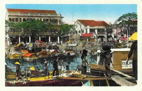 AK / Ansichtskarte Haiphong Vietnam Quai Bonnal