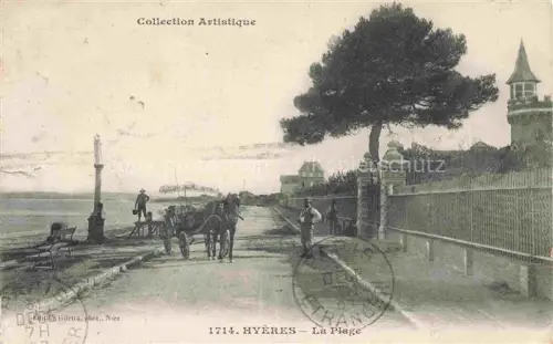 AK / Ansichtskarte HYERES-les-Palmiers HYERES-les-Salins 83 Var Promenade et la plage