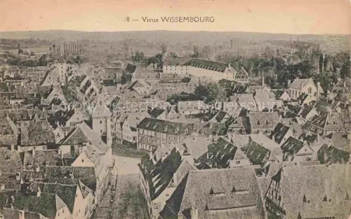 AK / Ansichtskarte Wissembourg Weissenburg Alsace 67 Bas-Rhin Panorama de la vieux ville