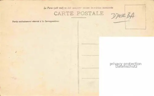 AK / Ansichtskarte Djerba Jerba Tunesie Intérieur d'un fondouk indigène
