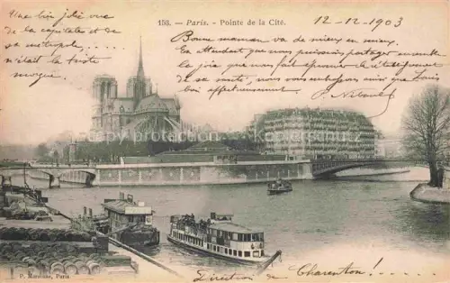 AK / Ansichtskarte PARIS 75 Pointe de la Cité