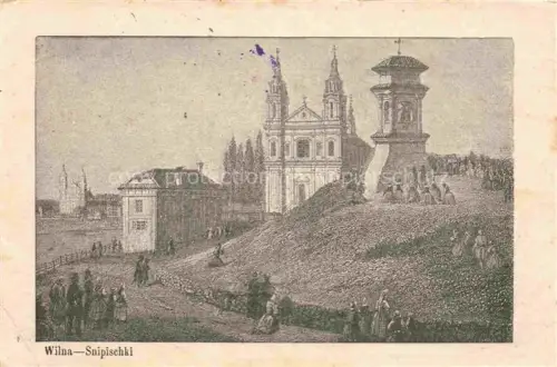 AK / Ansichtskarte Wilna VILNIUS Wilno Lithuania Snipischki Kuenstlerkarte