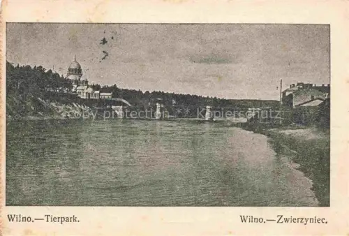 AK / Ansichtskarte Wilno VILNIUS Wilna Lithuania Tierpark Fluss