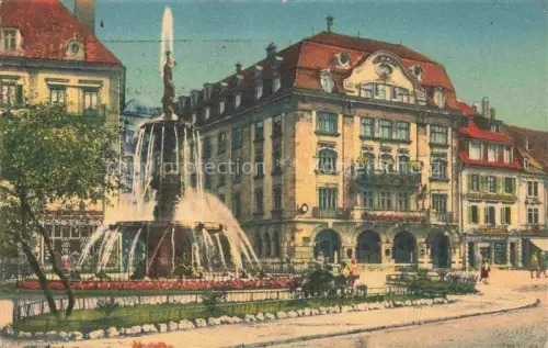 AK / Ansichtskarte LA CHAUX-DE-FONDS NE Hôtel de la Fleur de Lys Fontaine