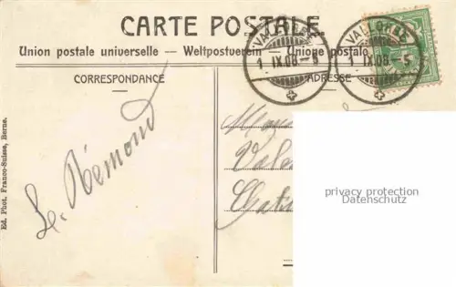 AK / Ansichtskarte Vallorbe Orbe VD Vue générale