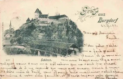 AK / Ansichtskarte BURGDORF BE Schloss Holzbruecke