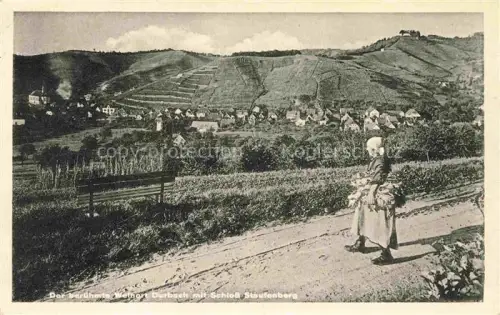 AK / Ansichtskarte Durbach Schwarzwald Offenburg Panorama mit Schloss Staufenberg
