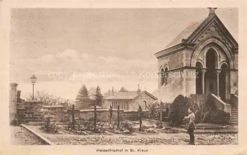 AK / Ansichtskarte St-Kreuz Vosges Sainte-Croix-aux-Mines Ribeauville 68 Heldenfriedhof