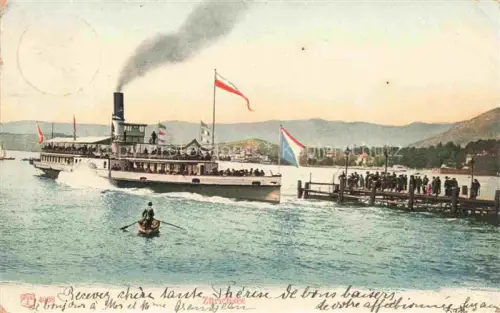 AK / Ansichtskarte ZueRICH  ZH Zuerichsee Anleger Dampfer Fahrtgastschiff